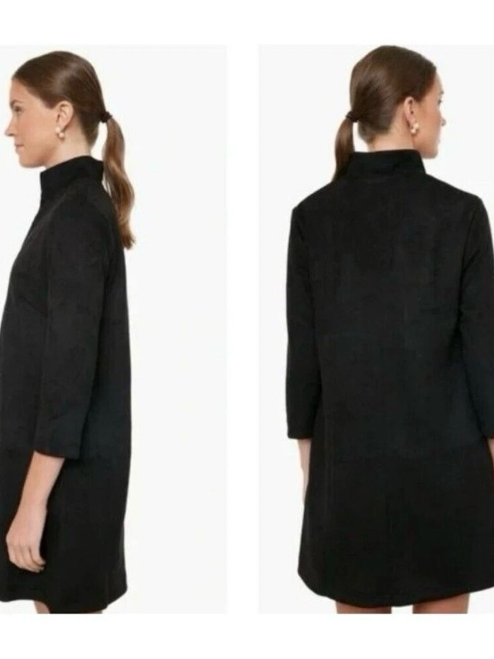 Tuckernuck Clifton Vegan Suede
Tunic Mini Dress A-Line Black
Pockets Small - Picture 2 of 12